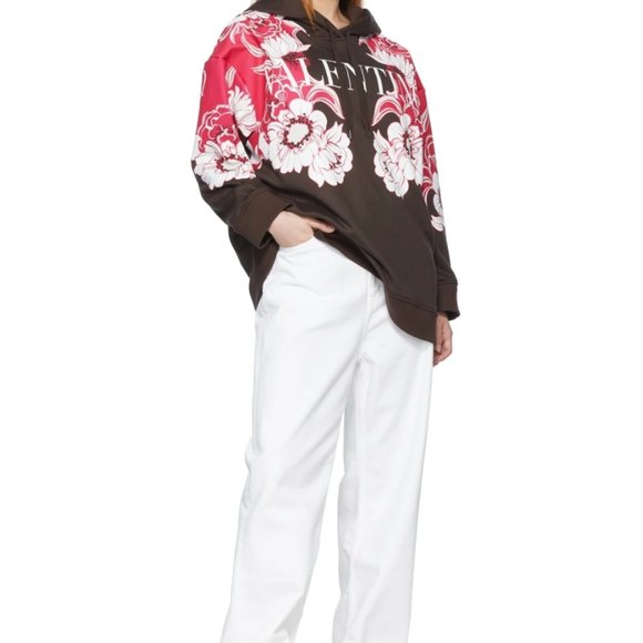 VALENTINO Brown Cotton Hoodie - Picture 4 of 4
